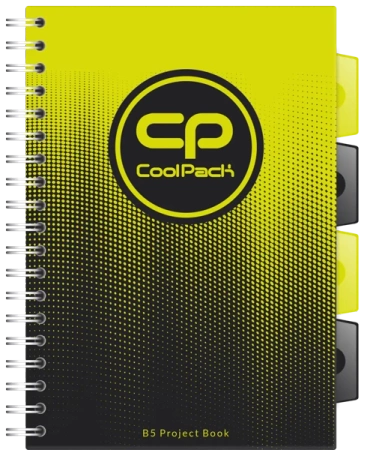 Kołobrulion B5 Coolpack 100 kartek Gradient LEMON - PATIO