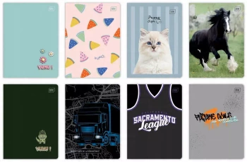 Zeszyt A5/32k linia Was 70g Uv Mix Int Fol A 10