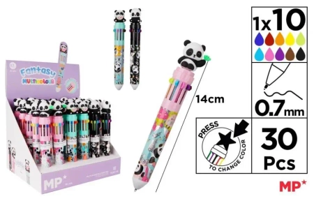 Długopis wielokolorowy 10w1 0.7mm panda (30szt) - MP Main Paper