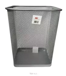 Kosz kwadratowy srebrny - NET