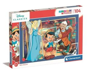 Puzzle 104 Super Disney Classic Pinocchio - Clementoni