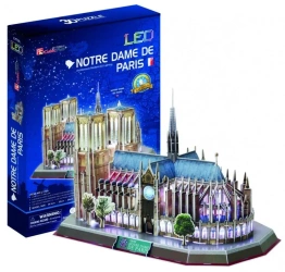 Puzzle 3D Katedra Notre Dame LED - Cubic Fun