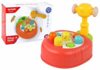 Gra Whac-A-Mole kolorowa marchewka - Leantoys