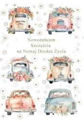 Karnet okolicznościowy Ślub - Trend