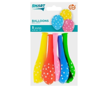 Balony Gwiazdki 30cm 5szt - Godan