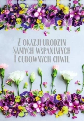 Kartka okolicznościowa Urodziny TS96 - Trend