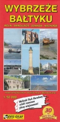 Mapa turystyczna - Wybrzeże Bałtyku 1:50 000 - opracowanie zbiorowe