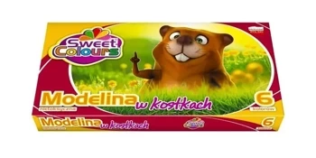Modelina w kostkach 6 kolorów - Sweet colours