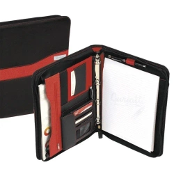 Teczka konferencyjna A4 Milo czarno-czerwona - Easy Stationery