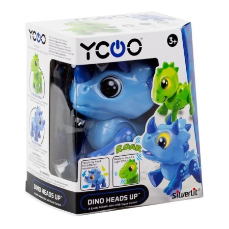 Robot Dino Heads Up niebieski - Silverlit