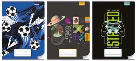 Zeszyt A4 32k. 3-linie kolor No Name chłopiec 1szt.mix - BENIAMIN