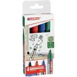 Marker do tablic suchościeralnych 1,5-3mm 4 kolory - Edding