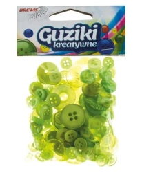Guziki kreatywne zielone 40g - Brewis