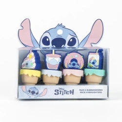 Zestaw zakreślaczy Stitch 4szt - Artesania Cerda