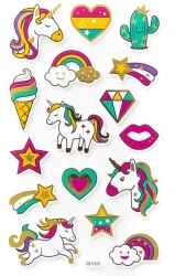 Naklejki z pianki - Jednorożce 16szt - Dalprint dpCraft
