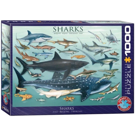 Puzzle 1000 Sharks 6000-0079 - Eurographics