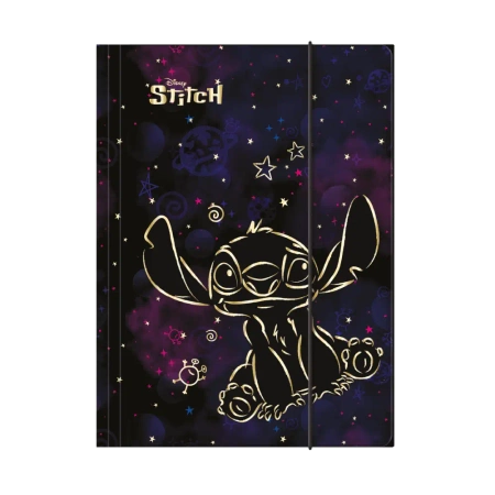 Teczka A4 z gumką Disney Gold Stitch wzór 2 - PATIO