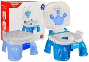 Nocnik grający 3w1 niebieski - Leantoys