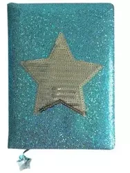 Notatnik niebieski gwiazda A5 80 ozdobnych kartek STN 2640 - praca zbiorowa