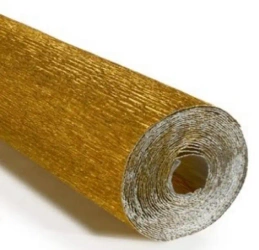 Krepina 50x250cm 180g metalizowana złota ciemna - Alfa Pastello