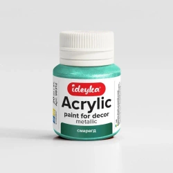 Farba akrylowa metaliczna Szmaragd 20ml - Ideyka