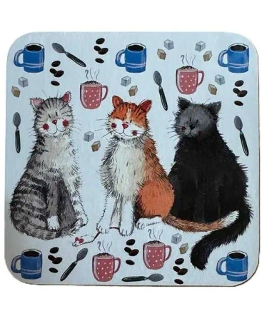 Podkładka pod kubek C246 Koty i kawa - Alex Clark