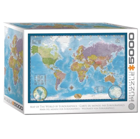 Puzzle 5000 World Map 8520-5890 - Eurographics