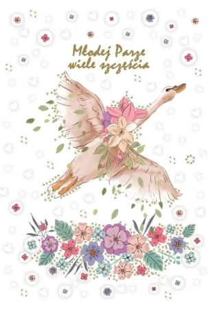 Karnet okolicznościowy Ślub - Trend