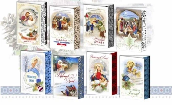 Karnet B6 Boże Narodzenie nalepka religia (10szt) - Top Graphic