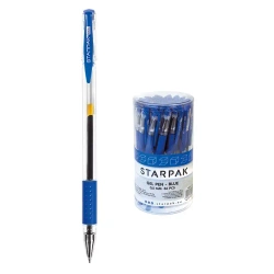 Długopis żelowy z gripem, niebieski