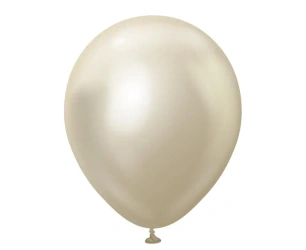 Balony Mirror White Gold 50szt - Godan