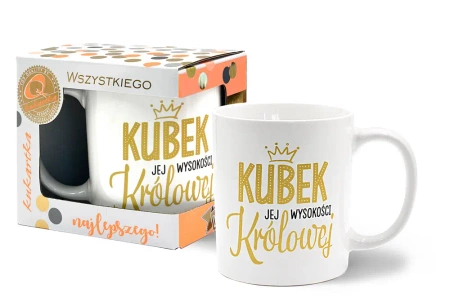Kubek Premium. Kubek Jej Wysokości Królowej.  Q 976 - Passion Cards