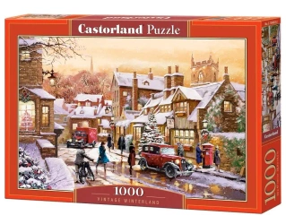 Puzzle 1000 Vintage Winterland CASTOR - Castorland