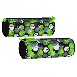 Piórnik tuba 1zamek Football green - STARPAK