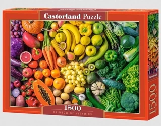 Puzzle 1500 Rainbow of Vitamins CASTOR - Castorland