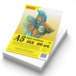 Papier kredowy powlekany A5 150 g/m silk 100 ark - Tobby