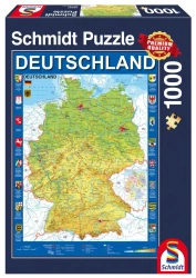 Puzzle 1000 PQ Mapa Niemiec 106613 - Schmidt Puzzle
