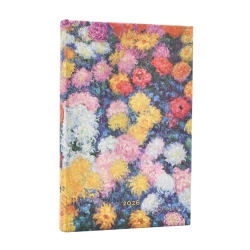 Kalendarz książkowy mini 2026 Monet's Chrysanthem - Paperblanks