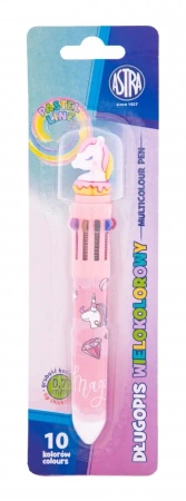 Długopis automatyczny wielokolorowy 1 szt. mix - ASTRA art-pap