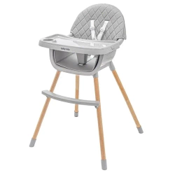 Krzesełko do karmienia Freja wooden dark grey - Baby Mix