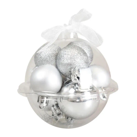 Bombki srebrne 9szt - Arpex