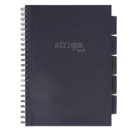 Kołozeszyt Pads A4/100K kratka Basic szary - Strigo