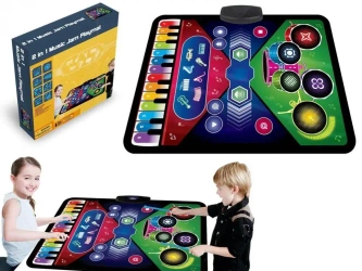 Mata muzyczna 2w1 Pianino + instrumenty - Madej