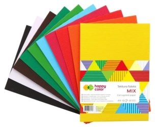Tektura falista A4/10K mix kolorów HAPPY COLOR - GDD