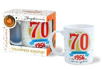 Kubek Premium Urodziny 70 - Kukartka
