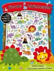 Kraina dinozaurów - 100 wypukłych naklejek - praca zbiorowa