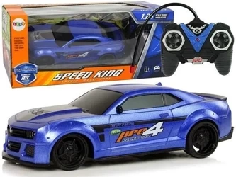 Auto sportowe 1:24 zdalnie sterowane niebieskie - Leantoys