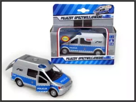 Auto Policja Van z dźwiękiem 14cm w pud.  SW-15-04-WB HIPO