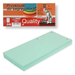 Przekładki do segregatora 100szt green - Penword