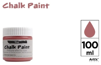 Farba kredowa 100ml karmazynowa (6szt) - Artix